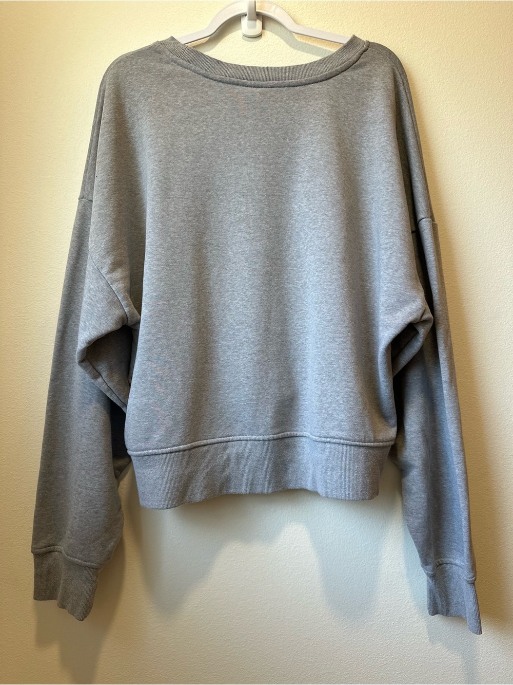 Wrangler Retro XXL Gray Pink Chenille Logo Oversized Sweatshirt Pullover - Picture 3 of 7